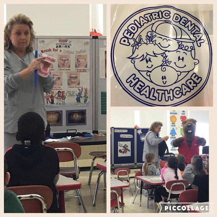 Buddy Beaver and the staff of PDH visit Community School in North Attleboro, MA