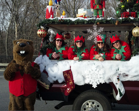 Buddy Beaver sighting in North Attleboro parade!